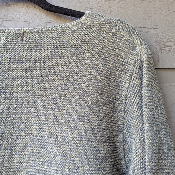VTG 90s Alps Green Gray Knit Cotton Pullover Sweater Size Small - Picture 6 of 7